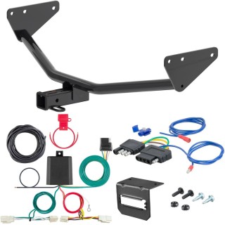 For 2022-2024 Mitsubishi Outlander Trailer Hitch + Wiring 5 Pin Fits Models w/o factory tow package - Except PHEV Curt 13487 2 inch Tow Receiver