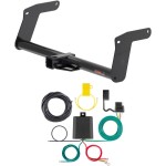 For 2023-2024 Lexus NX350h Trailer Hitch + Wiring 4 Pin Fits All Models Curt 13498 59236 2 inch Tow Receiver