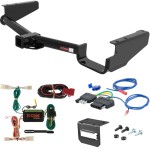 For 2004-2007 Toyota Highlander Trailer Hitch + Wiring 5 Pin Fits Models w/o Factory Tow Package Curt 13530 2 inch Tow Receiver