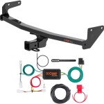 For 2022 Kia Niro Trailer Hitch + Wiring 4 Pin Except Plug-In-Hybrid Curt 13531 56376 2 inch Tow Receiver