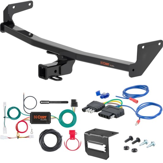 For 2022 Kia Niro Trailer Hitch + Wiring 5 Pin Except Plug-In-Hybrid Curt 13531 2 inch Tow Receiver