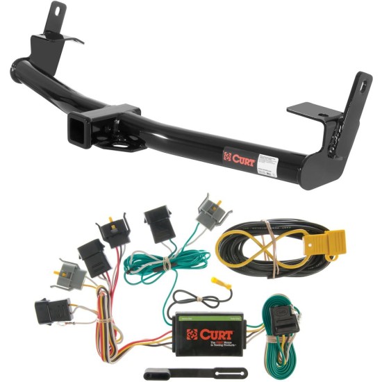 For 1995-2001 Ford Explorer Trailer Hitch + Wiring 4 Pin Except Sport Models Curt 13540 55345 2 inch Tow Receiver