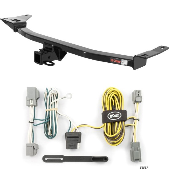 For 2005-2007 Ford Freestyle Trailer Hitch + Wiring 4 Pin Fits All Models Curt 13542 55587 2 inch Tow Receiver