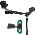 For 2004-2005 Ford Explorer Trailer Hitch + Wiring 4 Pin Fits w/ Factory 4-Flat Curt 13550 55251 2 inch Tow Receiver