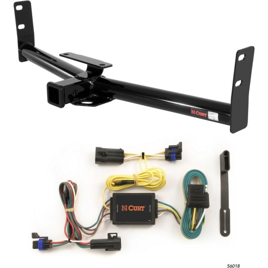 For 2002-2007 Saturn Vue Trailer Hitch + Wiring 4 Pin Fits All Models Curt 13591 56018 2 inch Tow Receiver