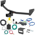 For 2024 Hyundai Kona Trailer Hitch + Wiring 5 Pin Except N Line or EV Curt 13606 2 inch Tow Receiver