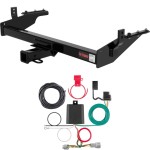 For 2003 Nissan Frontier Trailer Hitch + Wiring 4 Pin Fits Long bed Curt 13842 56423 2 inch Tow Receiver