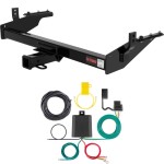 For 2004 Nissan Frontier Trailer Hitch + Wiring 4 Pin Fits Long bed Curt 13842 59236 2 inch Tow Receiver