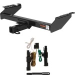 For 1986-1993 Dodge D Series Ram Pickup Trailer Hitch + Wiring 4 Pin Except roll pan bumper Curt 14001 55317 2 inch Tow Receiver