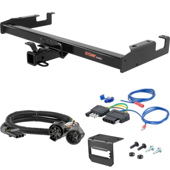 For 2007 GMC Sierra 3500 Classic Trailer Hitch + Wiring 5 Pin Except Cab & Chassis Curt 14008 2 inch Tow Receiver