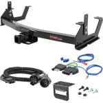 For 2015-2019 GMC Sierra 2500 HD Trailer Hitch + Wiring 5 Pin Fits 6' bed except factory hitch Tommy Gate lift or cab & chassis Curt 14009 2 inch Tow Receiver