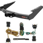 For 2000-2003 Ford Excursion Trailer Hitch + Wiring 4 Pin Fits All Models Curt 14011 55344 2 inch Tow Receiver