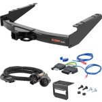 For 2000-2005 Ford Excursion Trailer Hitch + Wiring 5 Pin Fits Models w/ Existing USCAR 7-way Curt 14011 2 inch Tow Receiver