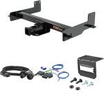 For 2015-2024 Ford Transit 250 Trailer Hitch + Wiring 5 Pin Fits Models w/ Existing USCAR 7-way Curt 14012 2 inch Tow Receiver