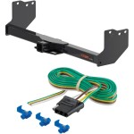 For 2022-2024 Toyota Tundra Trailer Hitch + Wiring 4 Pin Except factory receiver Curt 14022 58044 2 inch Tow Receiver