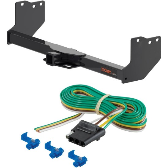 For 2022-2024 Toyota Tundra Trailer Hitch + Wiring 4 Pin Except factory receiver Curt 14022 58044 2 inch Tow Receiver