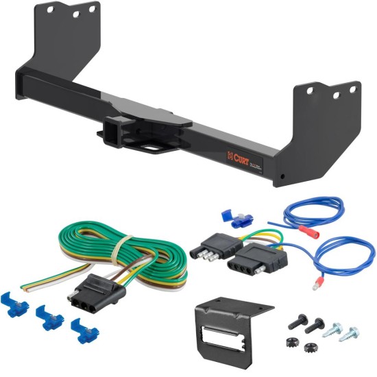 For 2022-2024 Toyota Tundra Trailer Hitch + Wiring 5 Pin Except factory receiver Curt 14022 2 inch Tow Receiver