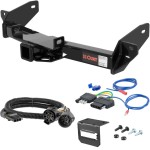 For 2008 Lincoln Mark LT Trailer Hitch + Wiring 5 Pin Fits Models w/ Existing USCAR 7-way Curt 14360 2 inch Tow Receiver