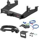 For 2020-2024 GMC Sierra 3500 HD Trailer Hitch + Wiring 5 Pin Except factory receiver or cab & chassis Curt 15007 2 inch Tow Receiver