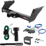 For 1980-1986 Ford F250 Trailer Hitch + Wiring 5 Pin Except 10" drop bumper Curt 15300 2 inch Tow Receiver