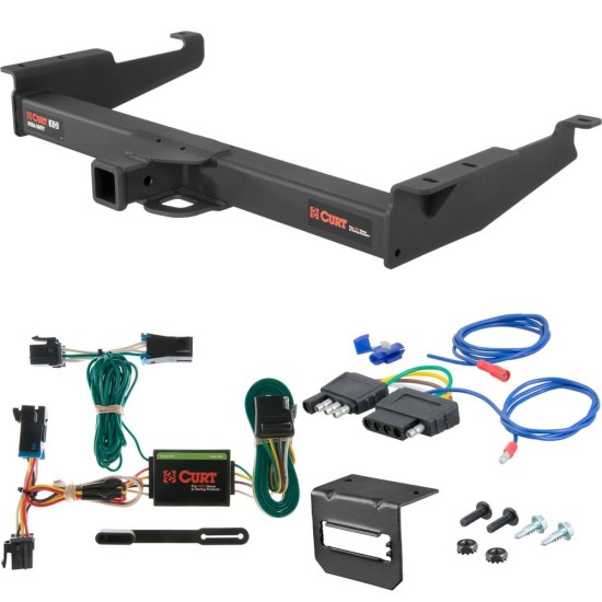 For 2000-2002 GMC Savana 3500 Trailer Hitch + Wiring 5 Pin Except Cutaway Models Curt 15320 2 inch Tow Receiver