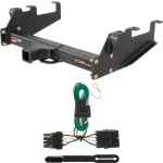 For 1988-2000 Chevy C/K Pickup Trailer Hitch + Wiring 4 Pin Fits Standard or Step Bumper Curt 15325 55315 2 inch Tow Receiver