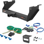 For 2013-2014 Ram 2500 Trailer Hitch + Wiring 5 Pin Fits All Models Curt 15409 2 inch Tow Receiver