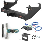 For 2005-2007 Ford F350 Super Duty Trailer Hitch + Wiring 5 Pin Fits Cab & Chassis w/ 34" Frame w/o Factory Connector Curt 15445 2 inch Tow Receiver