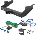 For 2006-2008 Dodge Ram 1500 Trailer Hitch + Wiring 5 Pin Except factory receiver Curt 15704 2.5 in Tow Receiver