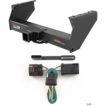 For 2008-2009 Dodge Ram 4500 Trailer Hitch + Wiring 4 Pin Fits w/ Tow Prep Package Curt 15800 55381 2.5 in Tow Receiver