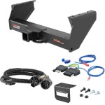 For 2007-2019 Chevy Silverado 3500 HD Trailer Hitch + Wiring 5 Pin Fits Cab & Chassis Curt 15800 2.5 in Tow Receiver