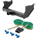 For 2016-2024 Ram 2500 Trailer Hitch + Wiring 4 Pin Fits 6' bed Curt 15801 58044 2.5 in Tow Receiver