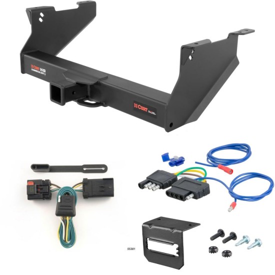 For 2004-2008 Dodge Ram 1500 Trailer Hitch + Wiring 5 Pin Fits w/ Tow Prep Package Curt 15809 2.5 in Tow Receiver