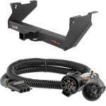 For 2003-2009 Dodge Ram 2500 Trailer Hitch + Wiring 4 Pin Fits Models w/ Existing USCAR 7-way Curt 15809 55384 2.5 in Tow Receiver