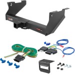 For 2006-2008 Dodge Ram 1500 Trailer Hitch + Wiring 5 Pin Fits All Models Curt 15809 2.5 in Tow Receiver