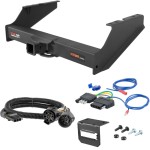 For 1999-2004 Ford F350 Super Duty Trailer Hitch + Wiring 5 Pin Fits Models w/ Existing USCAR 7-way Except Cab & Chassis Curt 15810 2.5 in Tow Receiver