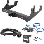 For 2011-2019 Chevy Silverado 3500 HD Trailer Hitch + Wiring 5 Pin Except Cab & Chassis Curt 15860 2.5 in Tow Receiver