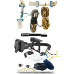 For 2001-2005 Pontiac Aztek Trailer Wiring 7 Way Trailer Wiring Plug w/ Bracket Fits All Models Curt