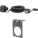 For 2011-2019 Ford Explorer Trailer Wiring 7 Way Trailer Wiring Plug w/ Bracket Fits All Models Curt 