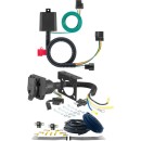 For 2010-2012 Hyundai Santa Fe Trailer Wiring 7 Way Trailer Wiring Plug w/ Bracket Fits Models w/ factory Tow Package Curt 