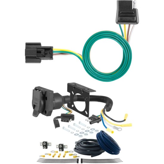 For 2024 Chevy Blazer EV Trailer Wiring 7 Way Trailer Wiring Plug w/ Bracket Fits Models w/ Factory Tow Package Curt