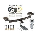 Reese Trailer Tow Hitch For 10-15 Hyundai Tucson Complete Package w/ Wiring Draw Bar and 1-7/8" Ball