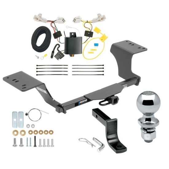 Reese Trailer Tow Hitch For 13-18 Toyota Avalon Class 2 Complete Package w/ Wiring Draw Bar Kit and 2" Ball