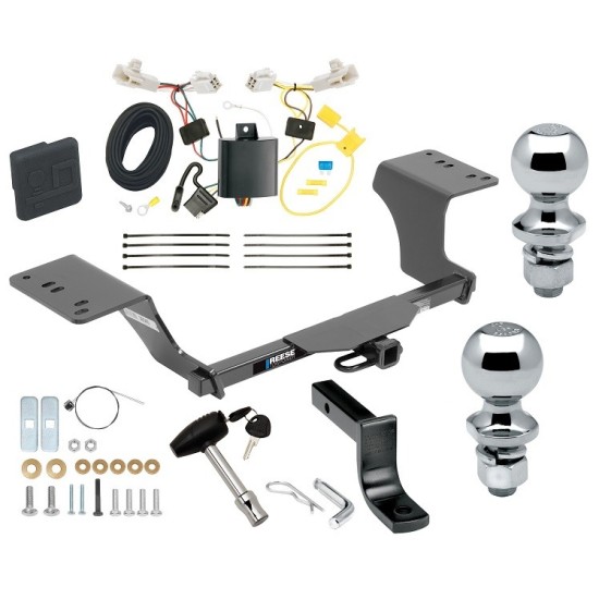 Reese Trailer Tow Hitch For 13-18 Toyota Avalon Class 2 Deluxe Package Wiring 2" and 1-7/8" Ball and Lock