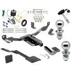 Reese Trailer Tow Hitch For 13-19 Cadillac XTS Class 2 Deluxe Package Wiring 2" and 1-7/8" Ball and Lock