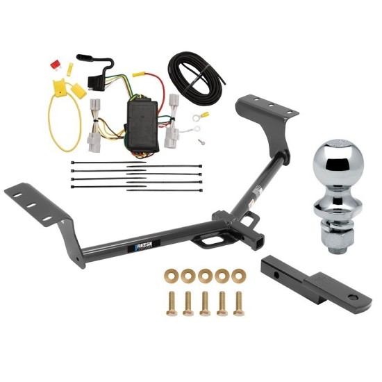 Reese Trailer Tow Hitch For 06-12 Toyota RAV4 All Styles Complete Package w/ Wiring Draw Bar and 1-7/8" Ball