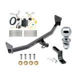 Reese Trailer Tow Hitch For 17-24 KIA Niro Except Plug-In-Hybrid Complete Package w/ Wiring Draw Bar and 2" Ball