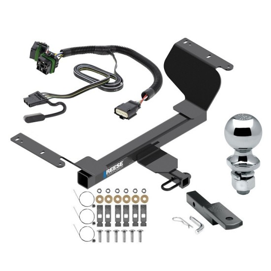 Trailer Tow Hitch For 18-23 Chevrolet Equinox GMC Terrain Except Diesel Complete Package w/ Wiring Draw Bar and 2" Ball