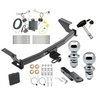 Reese Trailer Tow Hitch For 17-21 Mazda CX-5 Except Diesel Deluxe Package Wiring 2" and 1-7/8" Ball and Lock