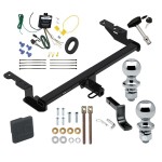 Reese Trailer Tow Hitch For 18-22 Ford EcoSport Deluxe Package Wiring 2" and 1-7/8" Ball and Lock